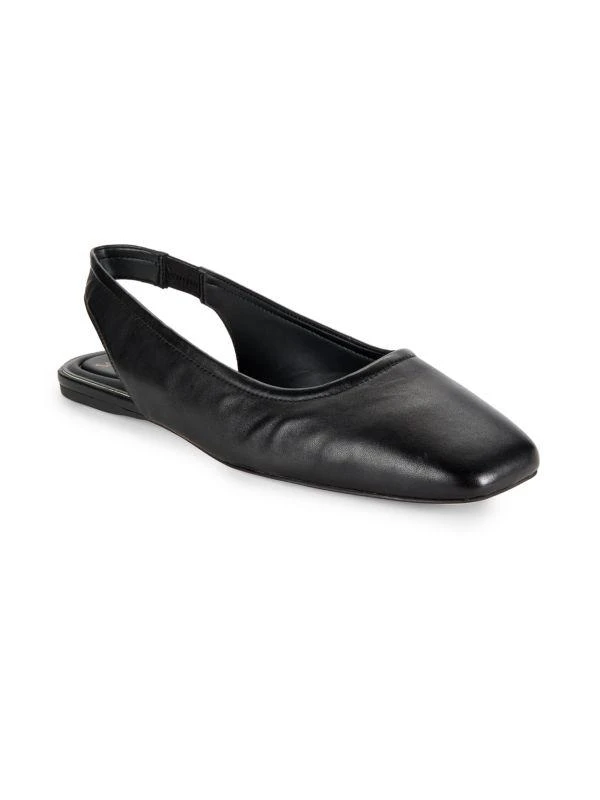 Franco Sarto Leather Slingback Ballet Flats 2