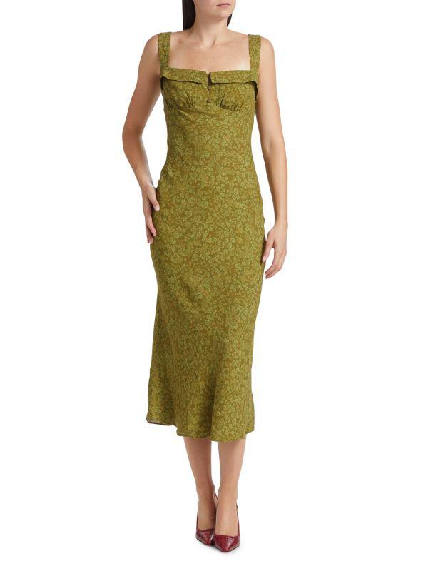 Reformation Tancy Floral Midi-Dress