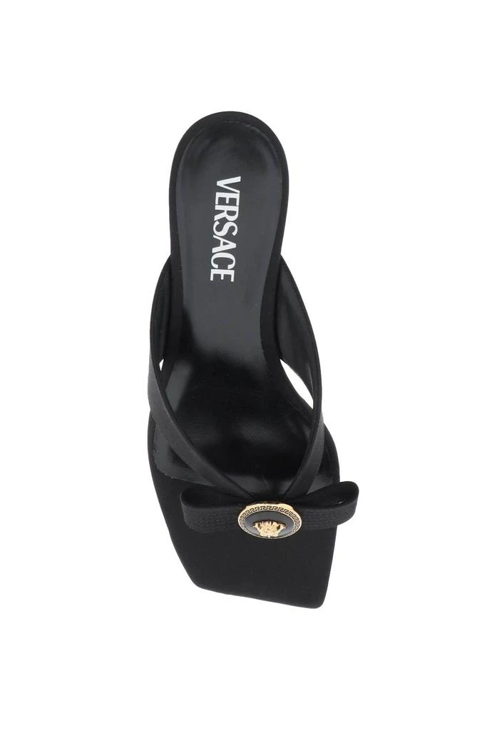 Versace gianni ribbon thong mules 2