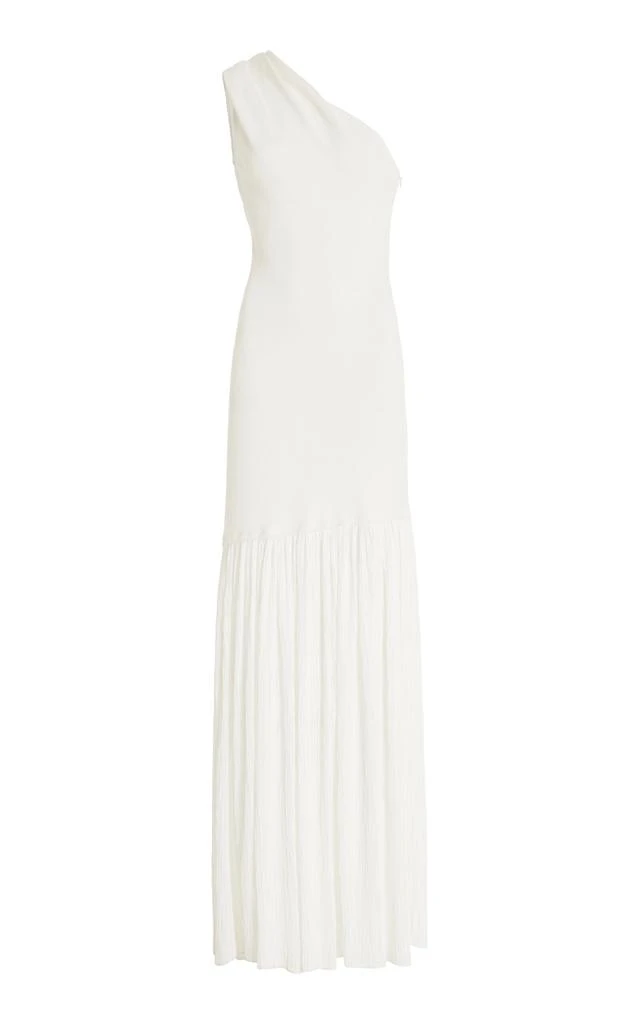 Proenza Schouler Proenza Schouler - Cora Pleated Crepe-Chiffon Maxi Dress - Ivory - US 8 - Moda Operandi 1