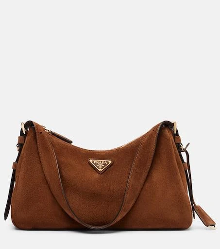Prada Prada Aimée Medium suede shoulder bag 1