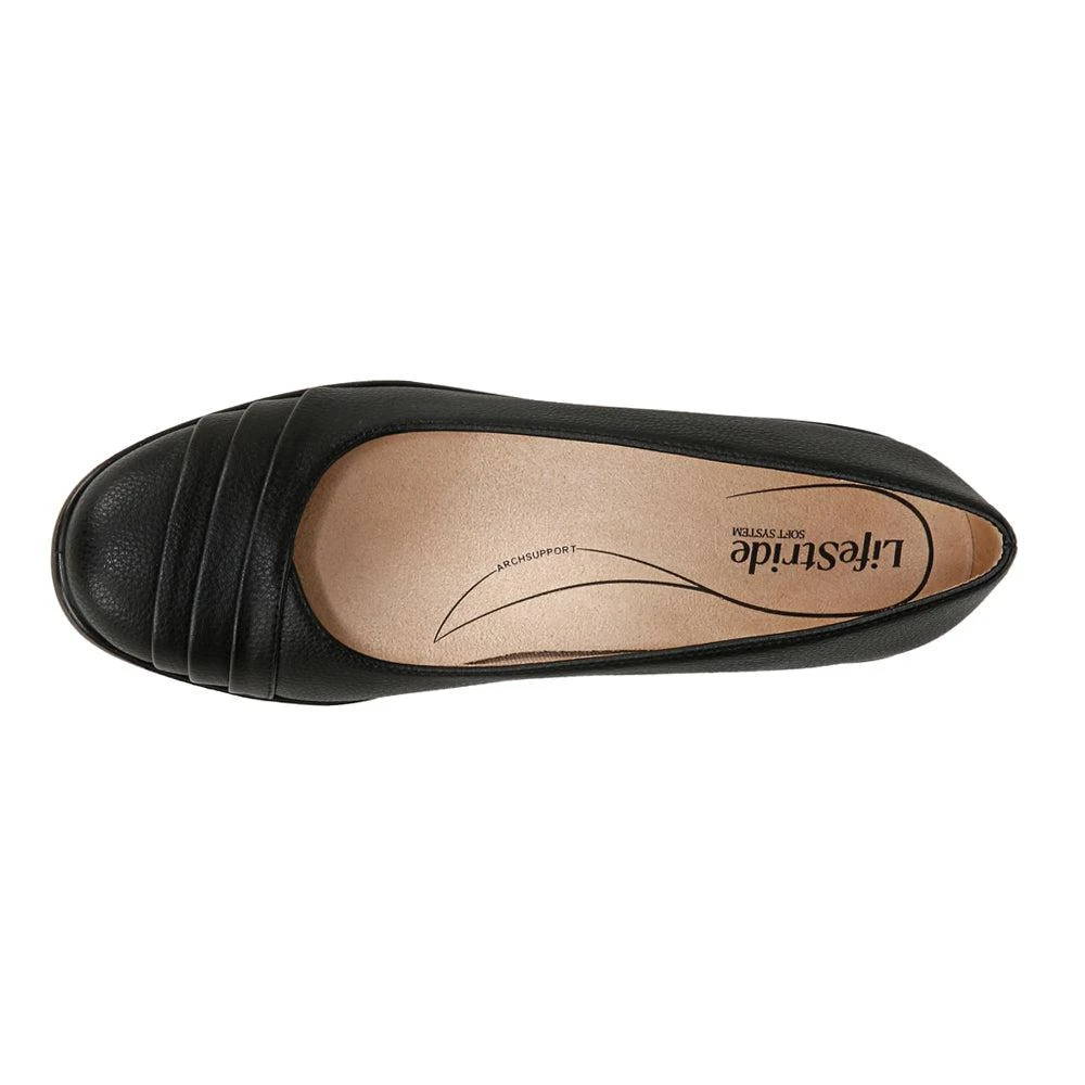 LifeStride Jenna Round Toe Slip On Wedge Pumps 4