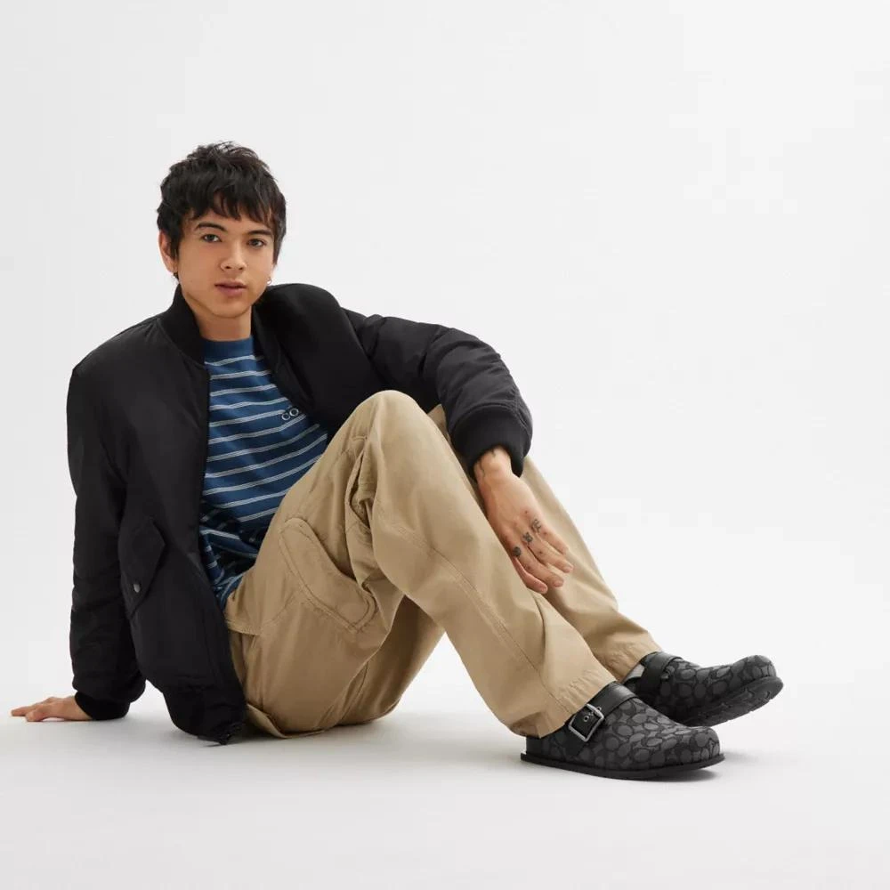 Coach Buckle Clog In Signature Jacquard 5
