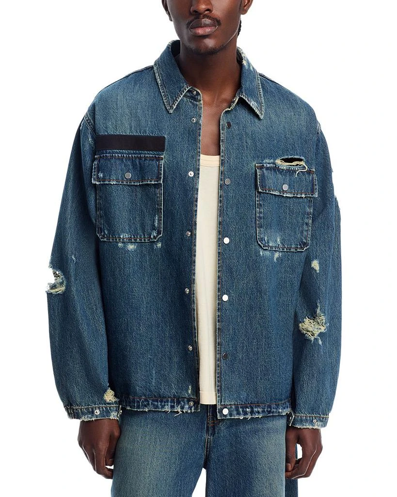 Helmut Lang Distressed Denim Uniform Shirt 1