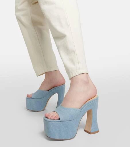 Magda Butrym Denim platform mules 4