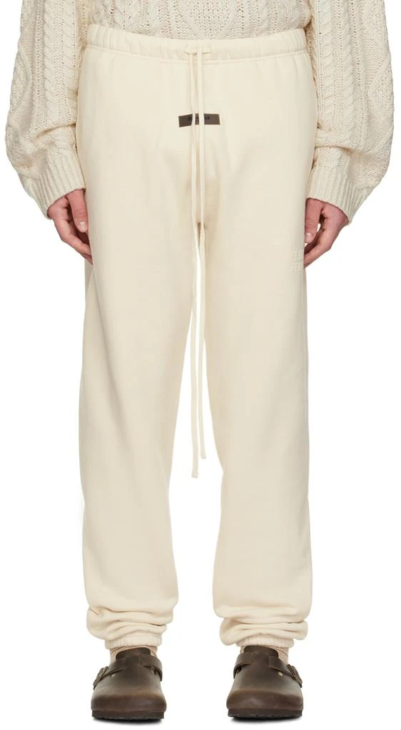 Fear of God ESSENTIALS Off-White Drawstring Lounge Pants 1