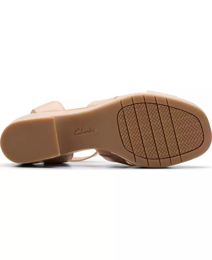 Clarks Nerisa Leather Arch Support Wedge Sandals 4