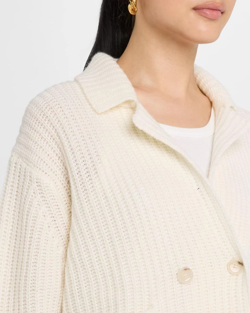 Allude Ribbed Wool-Cashmere Jacket 5