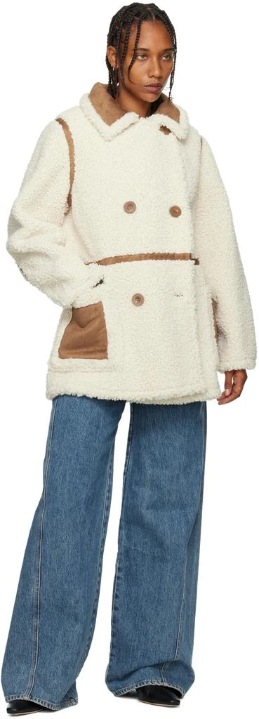 Stand Studio Off-White Chloe Faux-Shearling Jacket 4