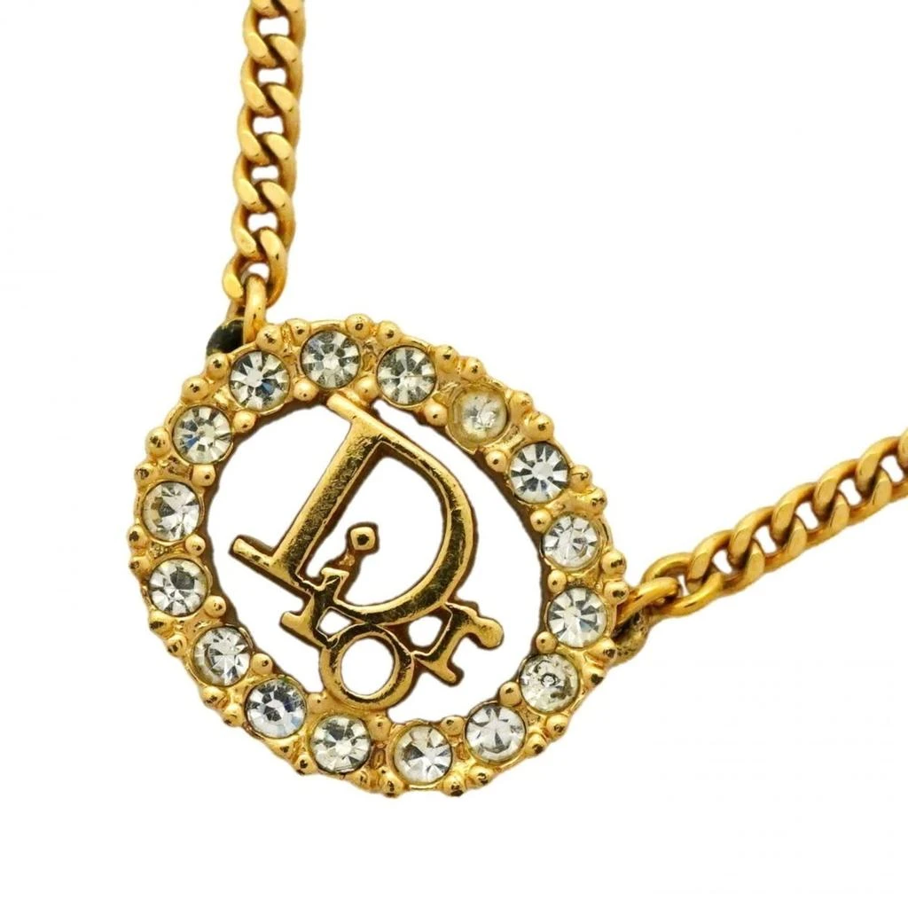 Dior Plating Rhinestone Necklace (Pre-Owned)