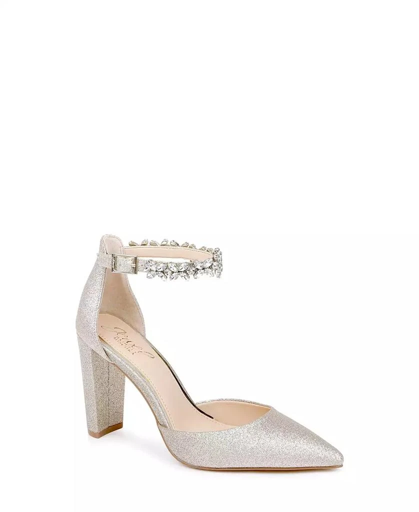 Badgley Mischka Women's Ollie Block Heel Evening Pumps 1