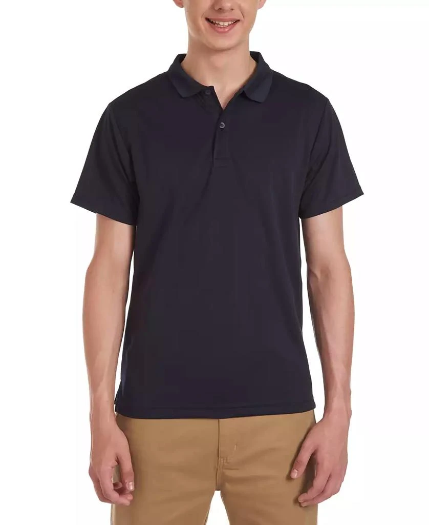 Nautica Young Men Uniform Short Sleeve Performance Stretch Polo 1