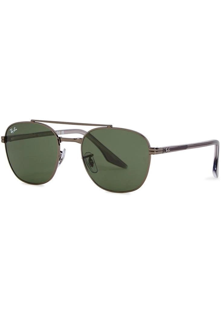 Ray-Ban Gunmetal aviator-style sunglasses