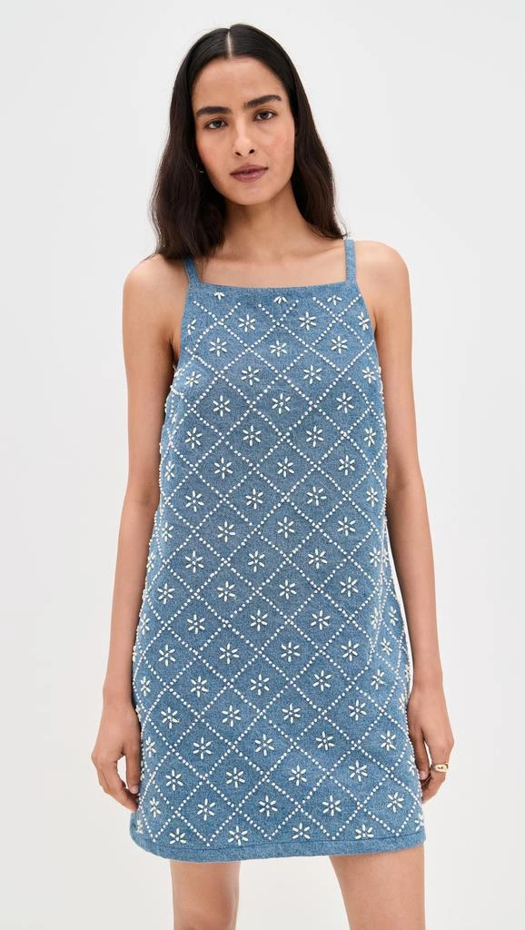 Rag 
Bone Gentry Embellished Denim Dress 7