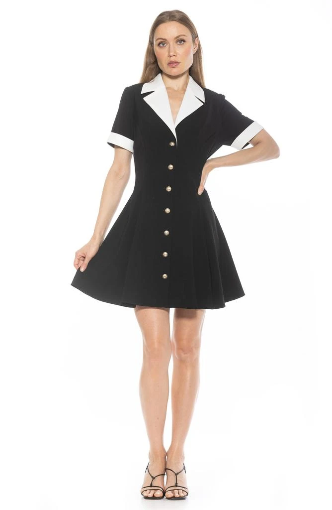ALEXIA ADMOR Linus Short Sleeve Fit 
Flare Shirtdress 6