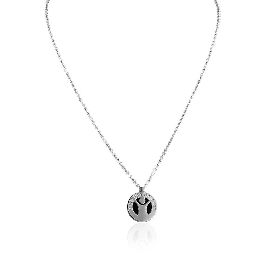 BVLGARI Save The Children 10th Anniversary Sterling Silver with Ruby Necklace