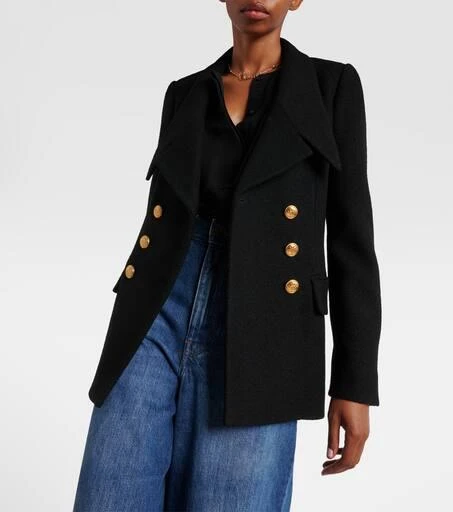 Chloé Double-breasted wool-blend blazer 4