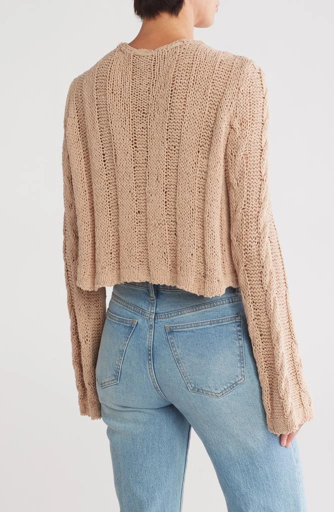 Free People Robyn Cotton Blend Crop Cardigan 2