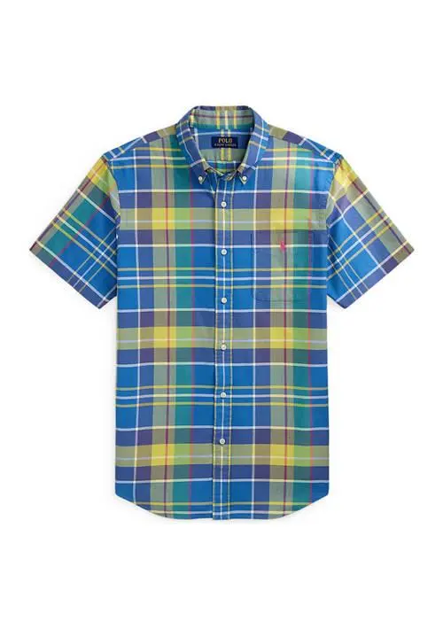 Ralph Lauren Classic Fit Plaid Oxford Shirt 4