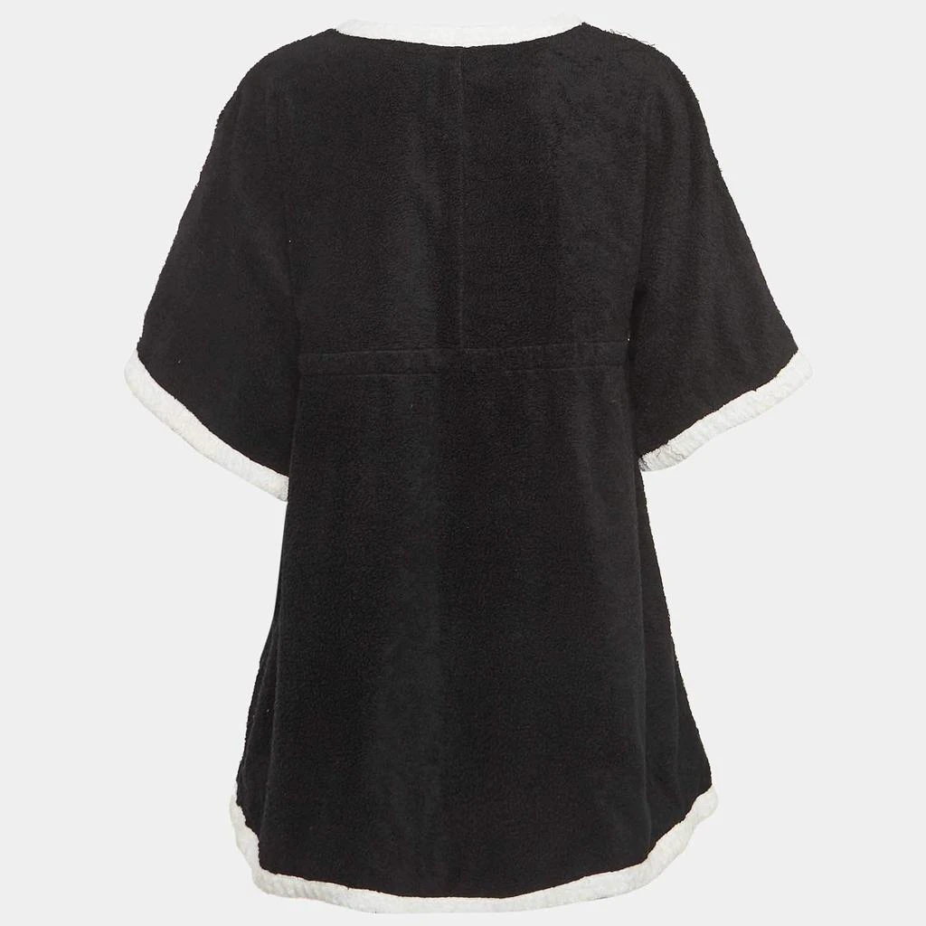 Chanel Chanel Black Terry Coco Beach Mini Cover-Up Dress S 2