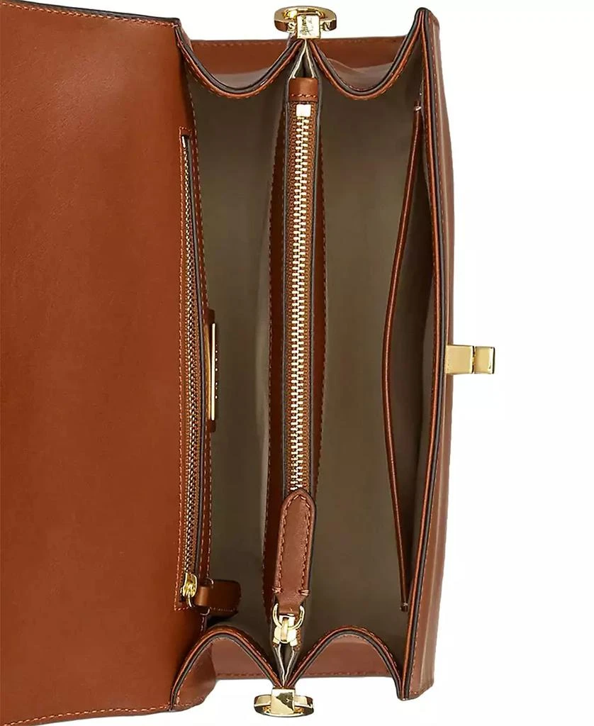 Ralph Lauren Farrah Medium Leather Top-Handle Satchel 7
