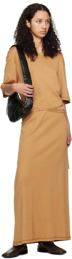Lemaire Orange Belted Midi Dress 4