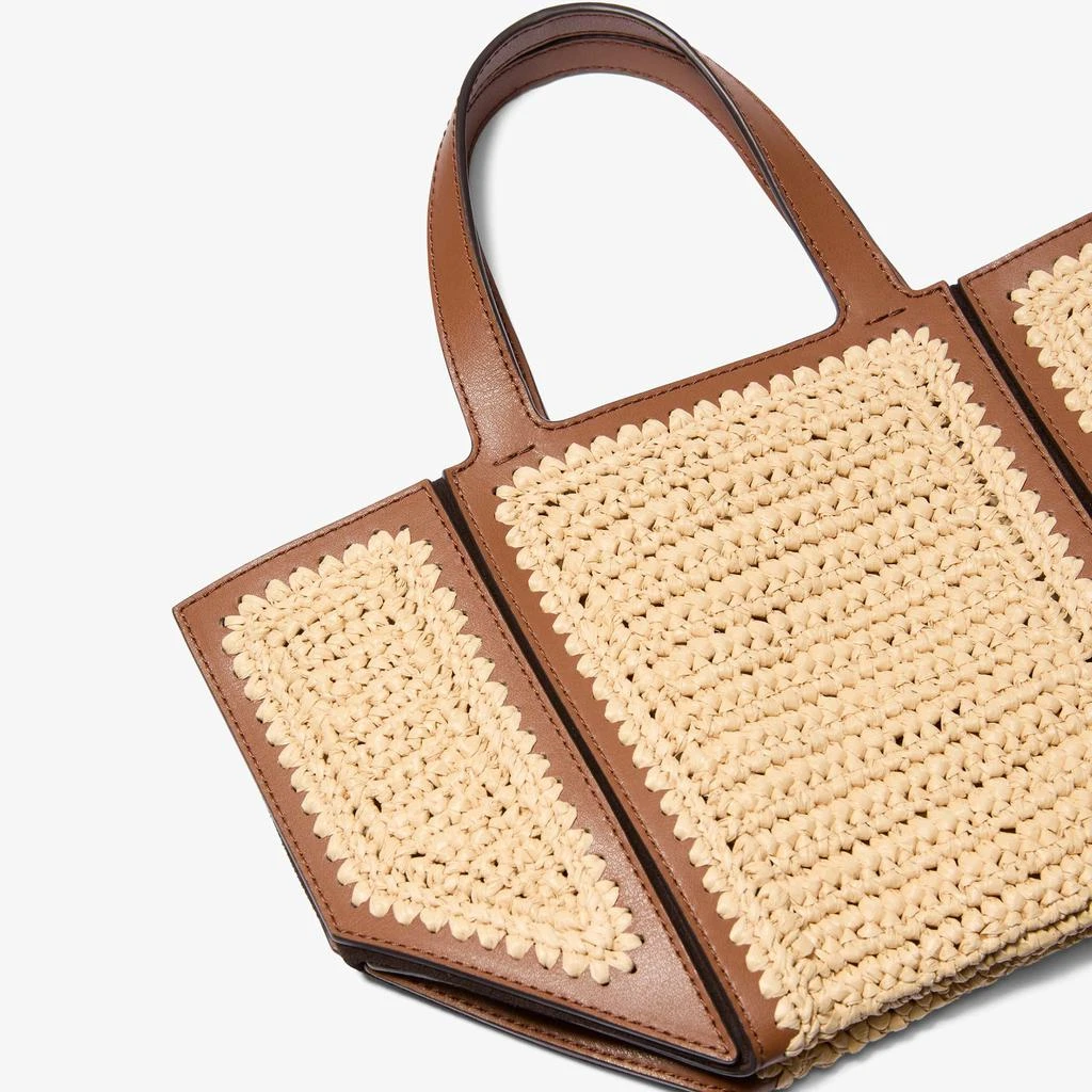 Michael Kors Jordi Small Crocheted Straw Tote Bag 4