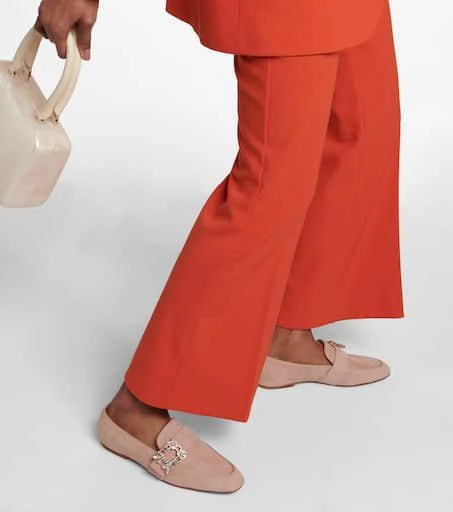 Roger Vivier Mini Broche suede loafers 4
