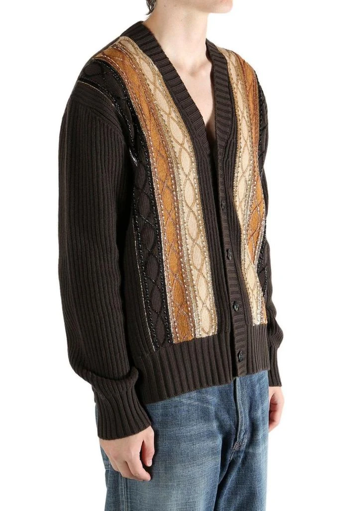 AMIRI Amiri Embellished Striped Cardigan 4