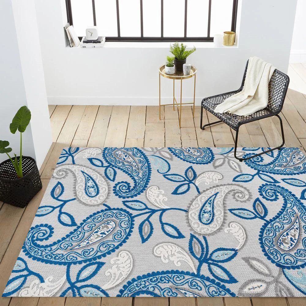 JONATHAN Y Julien Paisley High-Low Indoor/Outdoor Area Rug 3