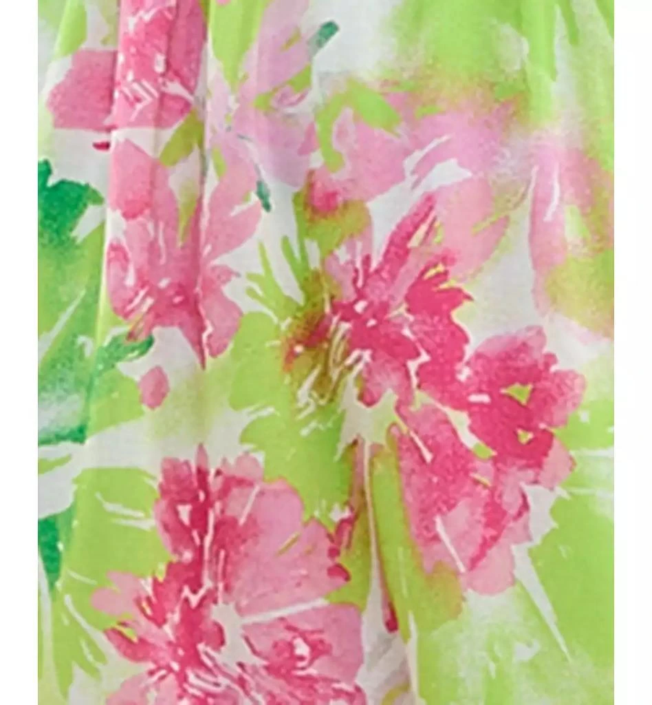 City Studios Juniors' Floral Print Sleeveless Tiered Maxi Dress 8