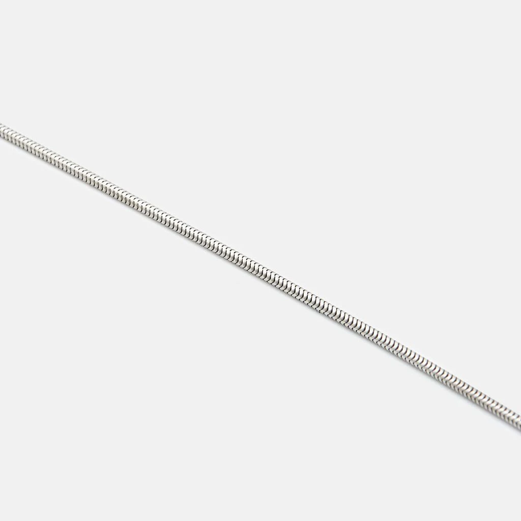 Tiffany & Co. Tiffany & Co. Feather Pendant 18k White Gold Snake Chain Pendant Necklace 4