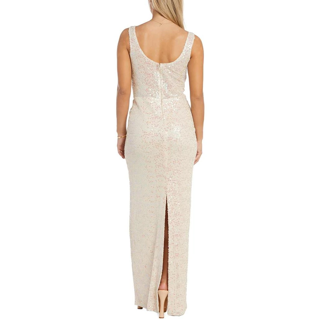 NW Nightway Womens Sequined Long Evening Dress 2