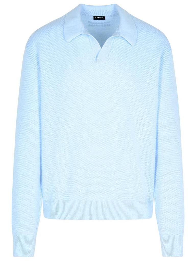 Zegna Zegna Light Blue Cashmere Sweater