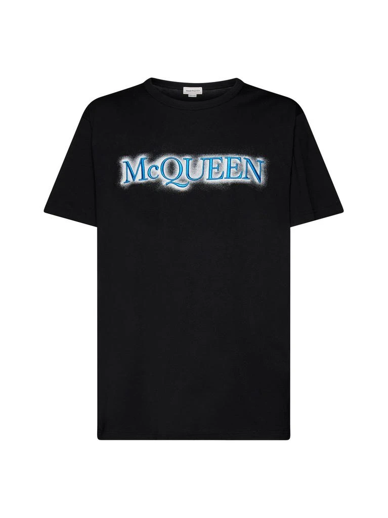 Alexander McQueen Alexander McQueen Logo Printed Crewneck T-Shirt 1