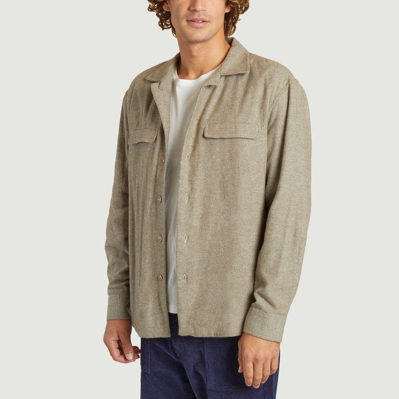 noyoco Mars overshirt Khaki Twill NOYOCO