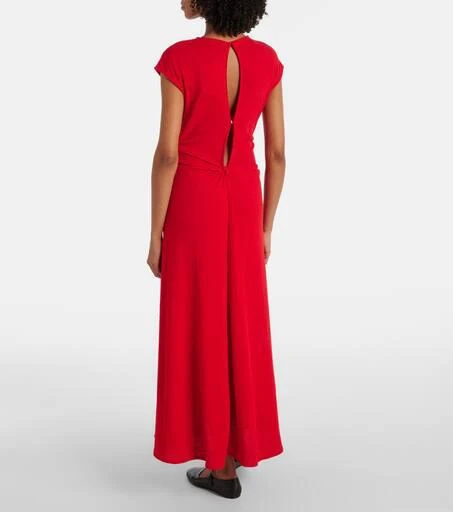 Proenza Schouler White Label gathered crêpe long dress 3
