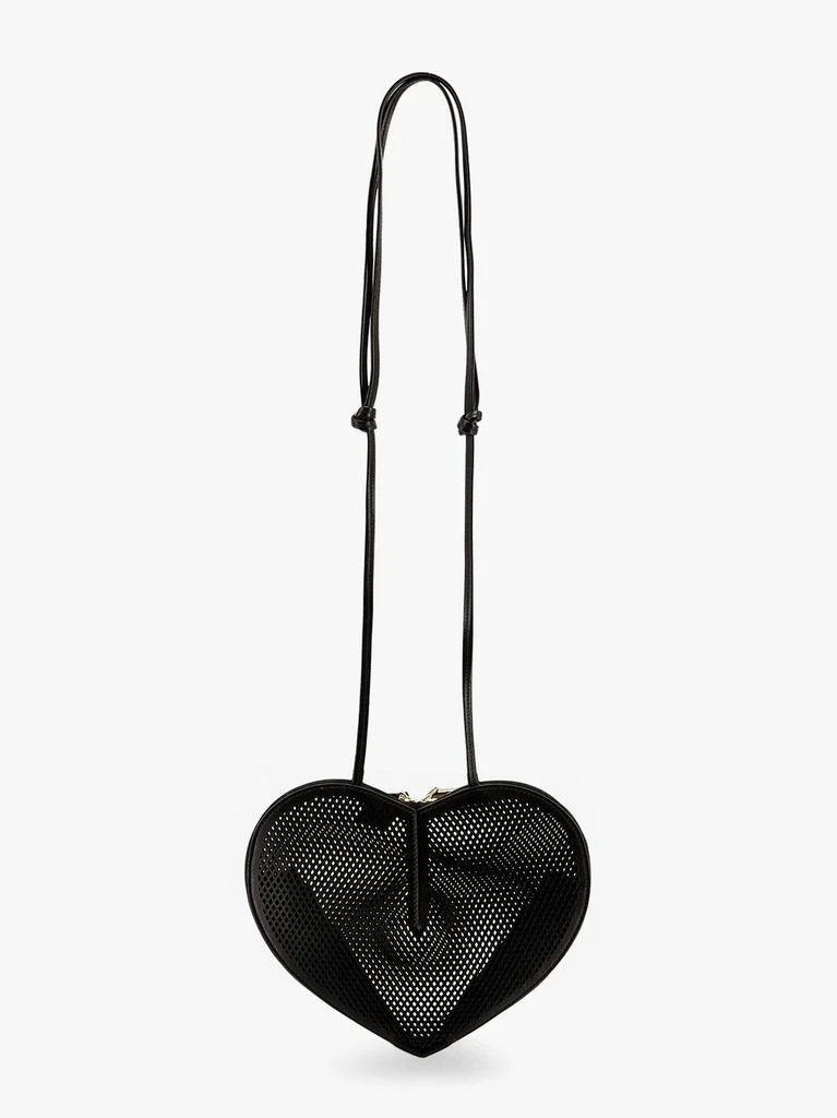 Alaia Le coeur shoulder bag in leather with fishnet motif 3