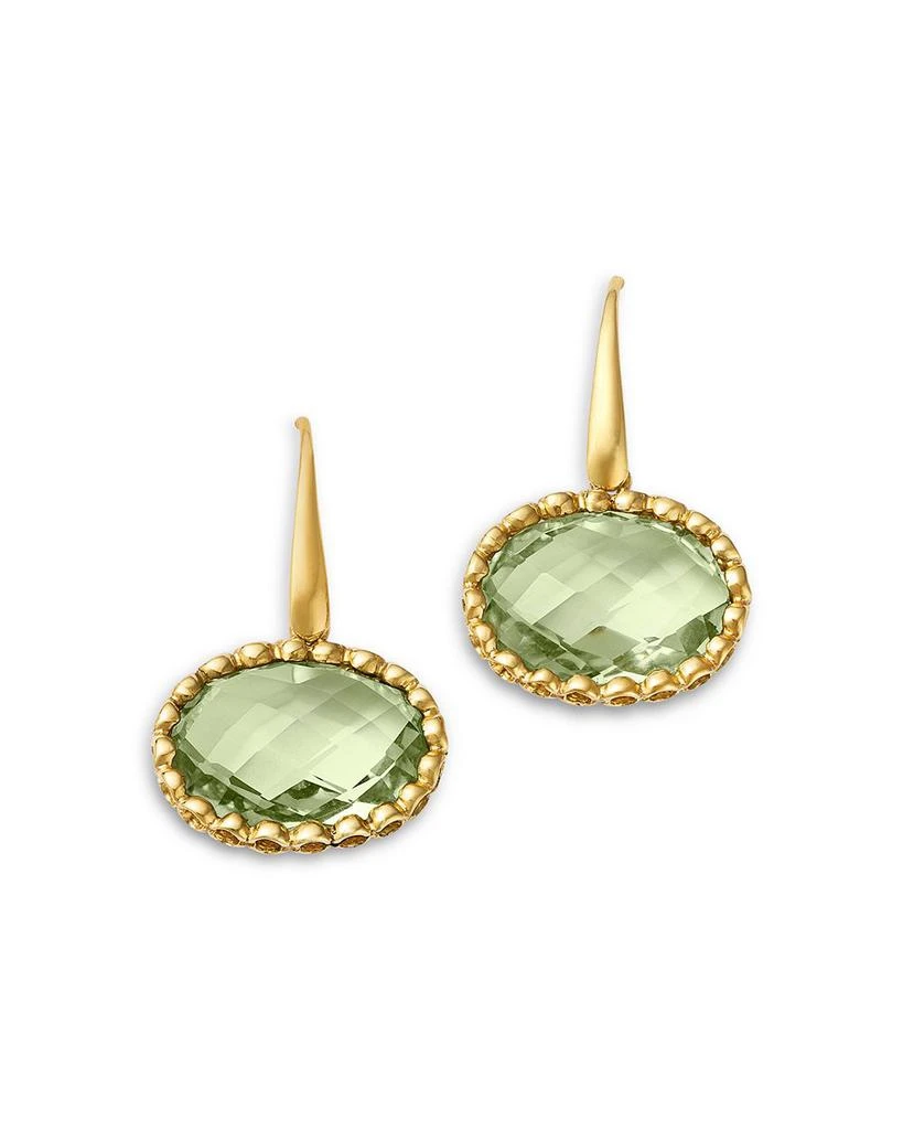 Bloomingdale
s Fine Collection Prasiolite Oval  Drop Earrings in 14K Yellow Gold 1