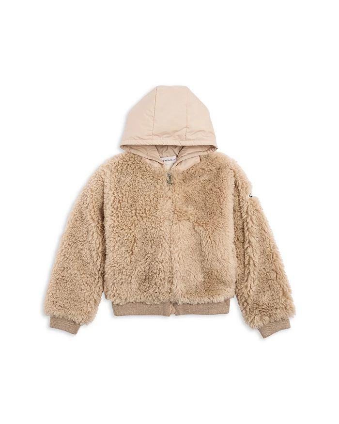 Moncler Girls
 Teddy Zip Up Hoodie - Big Kid