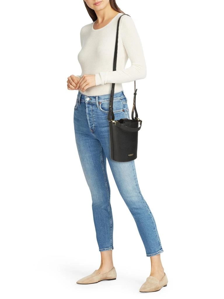 Burberry Logo Leather Bucket Bag 2