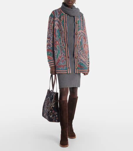 ETRO Paisley mohair-blend jacquard cardigan 2