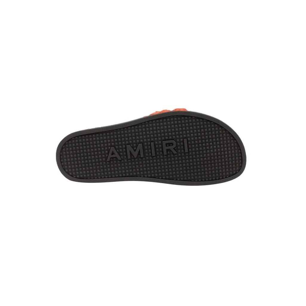 AMIRI Black And Red Bandana Chain Molded Slides 3