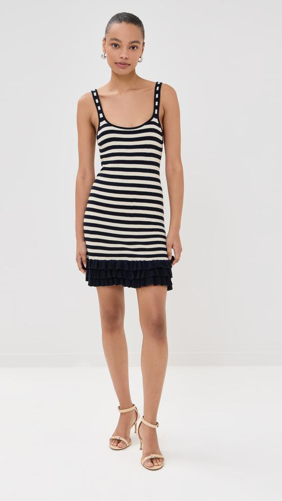 Brandon Maxwell Knit Tank Mini Dress