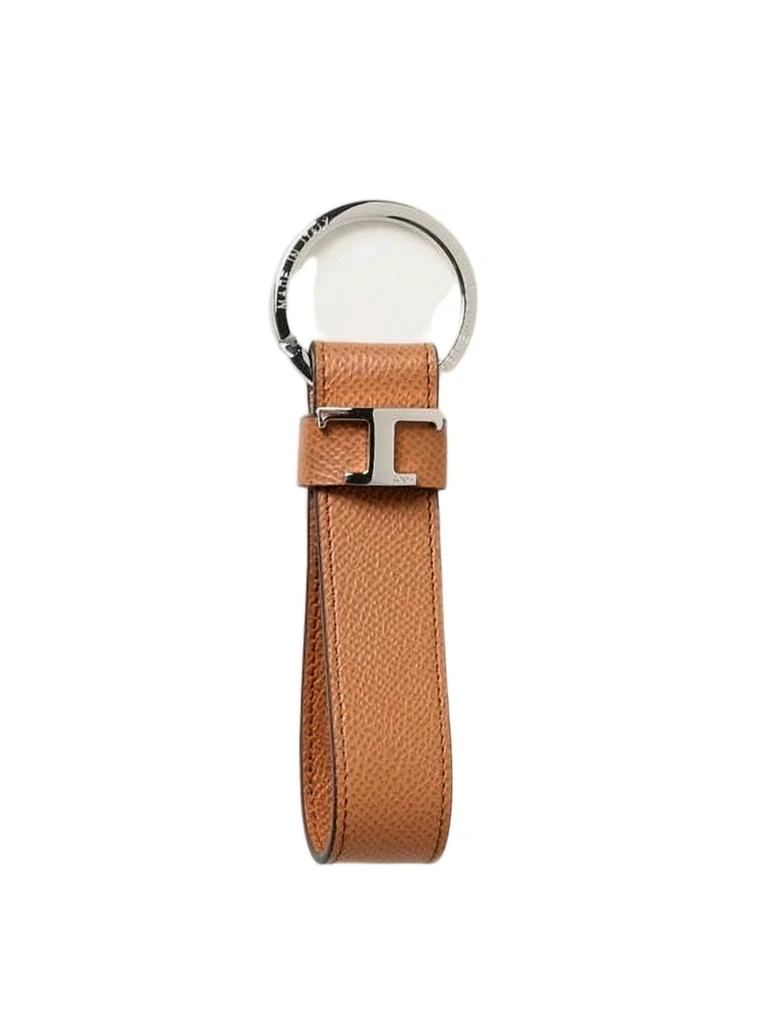 Tod
s Leather Keyring with Textured Finish