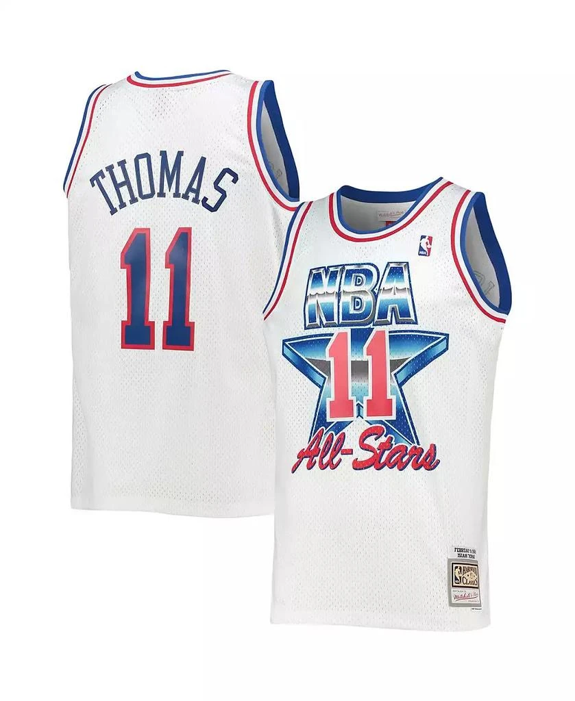 Mitchell & Ness Men's Isiah Thomas White Eastern Conference Hardwood Classics 1992 NBA All-Star Game Swingman Jersey 1