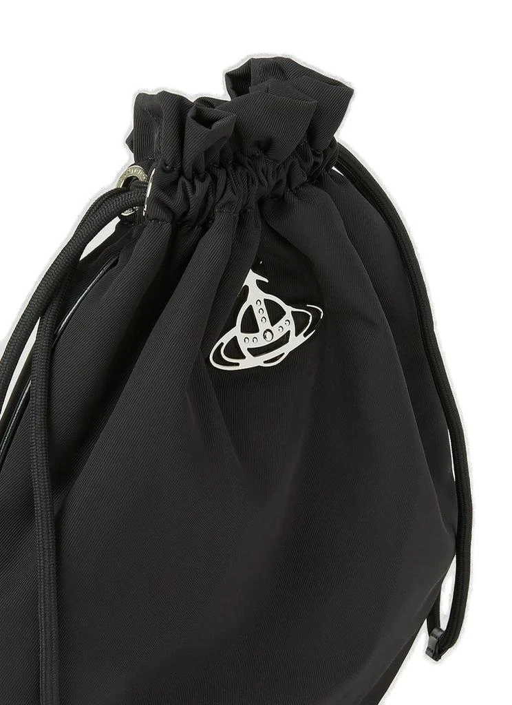 Vivienne Westwood Vivienne Westwood Logo-Plaque Drawstring Pouch Bag 4