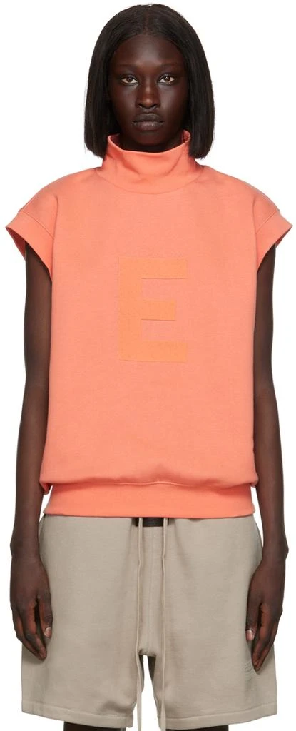 Fear of God ESSENTIALS Pink Mock Neck Vest 1