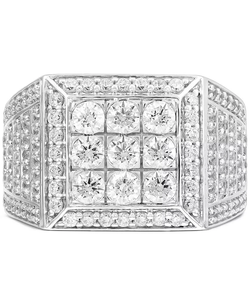Grown With Love Men's Lab Grown Diamond Square Cluster Ring (2 ct. t.w.) in 10k Gold 3