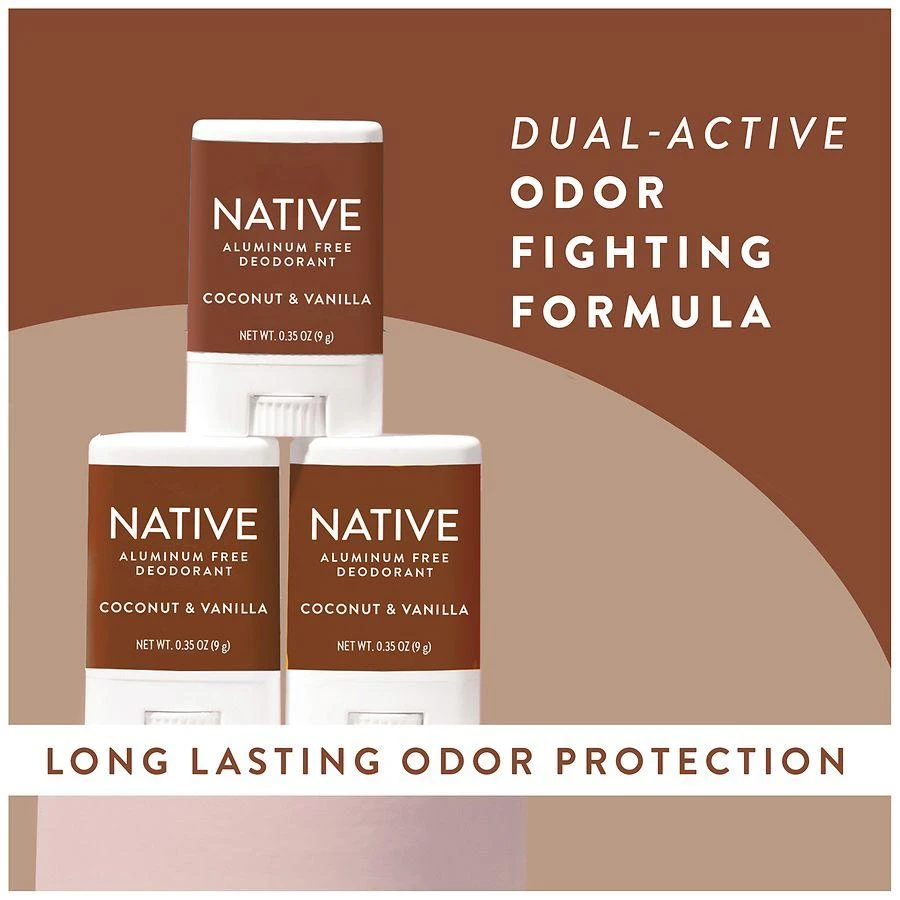 Native Deodorant, Aluminum Free, for Women and Men Coconut & Vanilla, Mini Travel Size 7